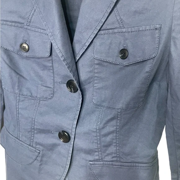 Lafayette 148 New York Womans Cotton Blend Blazer‎ Size 0